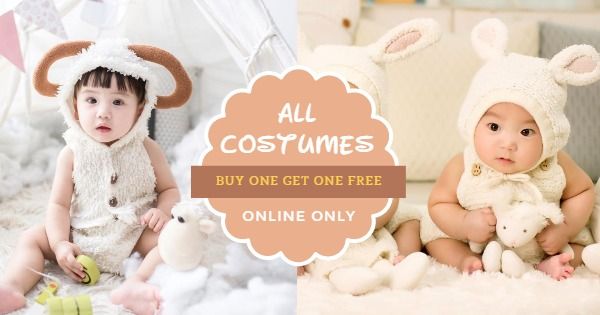sales, business, retail, Baby costume Facebook Ad Medium Template