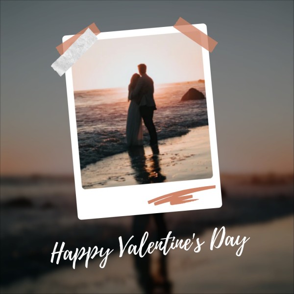 Valentine's Day Photo Collage Instagram Post
