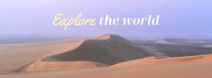 ミニマリスト砂漠は世界を探検 Facebookカバー