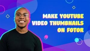 tips, how to, ideas, Blue And Purple Abstract Tutorial Video Cover Youtube Thumbnail Template