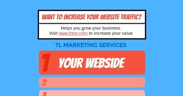 rank, digital marketing, internet, Website Traffic Facebook Ad Medium Template