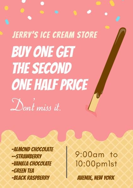 Ice Cream Store Poster