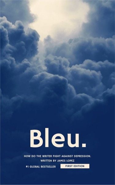 novel, life, landscape, Dark Blue Sky Book Cover Template