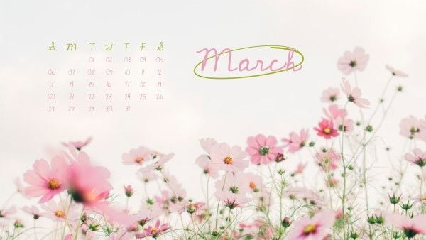 march 2022 calendar desktop background