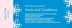 ピンクとブルーの春の音楽祭チケット チケット