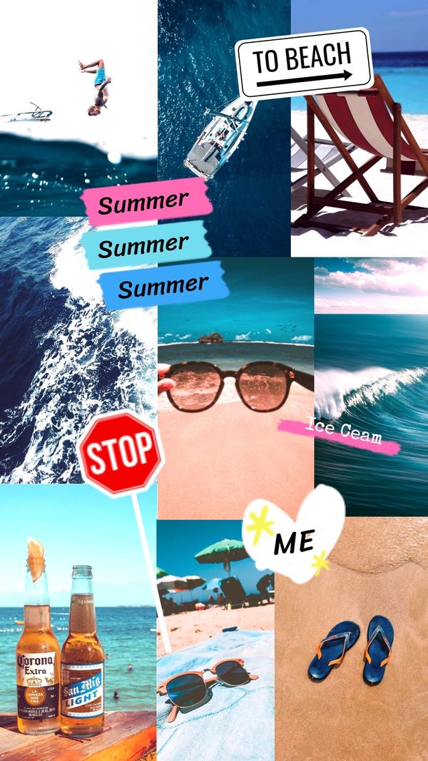 summer, season, vacation, Created By The Fotor Team Template