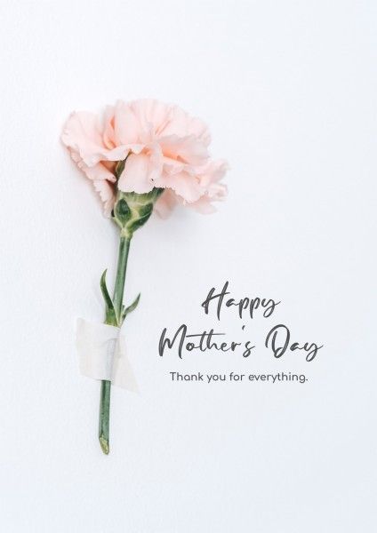 mothers day, mother day, greeting, White Minimalist Happy Mother's Day Poster Template