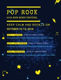 ポップロック音楽祭 プログラム
