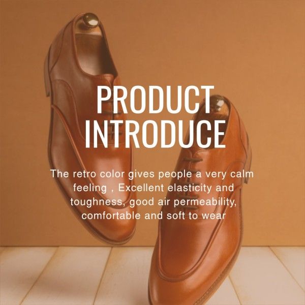 棕色男士皮鞋业务系列销售 Instagram帖子