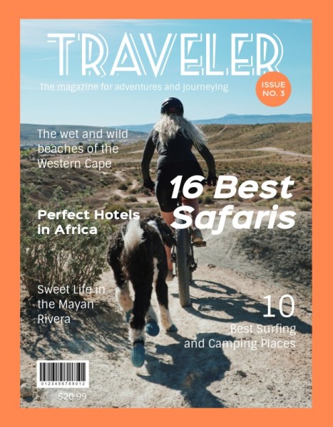 Wildlife Travel Book  Magazine Cover
