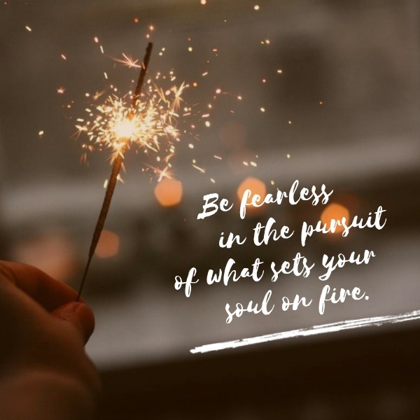Inspired Quote With  Firework Instagram Post