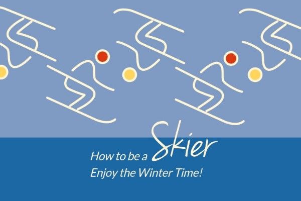 winter, sport, sports, How To Be A Skier Blog Title Template