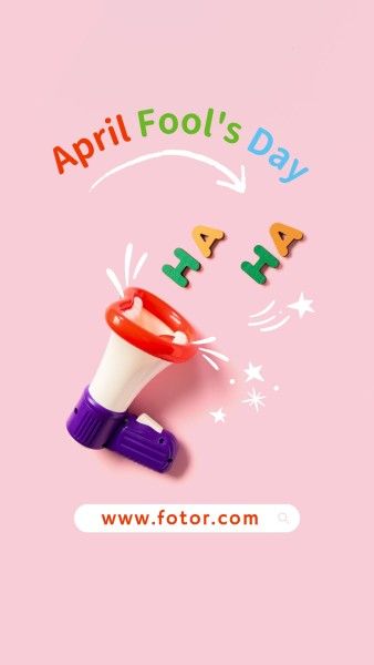greeting, celebration, festival, Colorful Graffiti Photo April Fools' Day Instagram Story Template