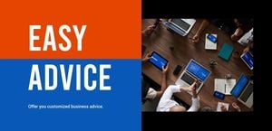 Blue And Red Businesss Management Service Website Website