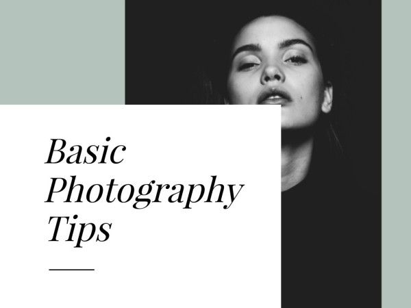 tutorial, guide, life, Black Basic Photography Tips Camera Art Presentation 4:3 Template