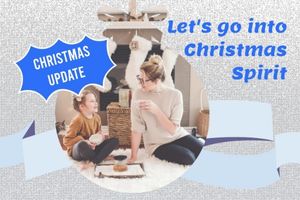 decorate, business, marketing, Blue Christmas Update Blog Title Template