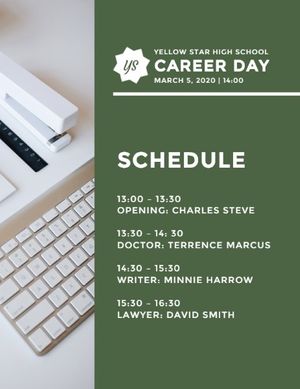 White Career Day Program
