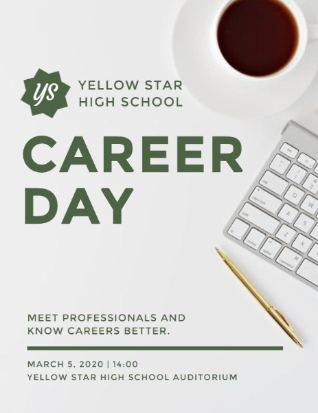 White Career Day Program Program
