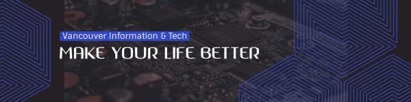 Dark Blue Technology Company Banner LinkedIn Background