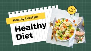 plan, meal, photo, Green Food Healthy Diet Lifestyle Slides Template