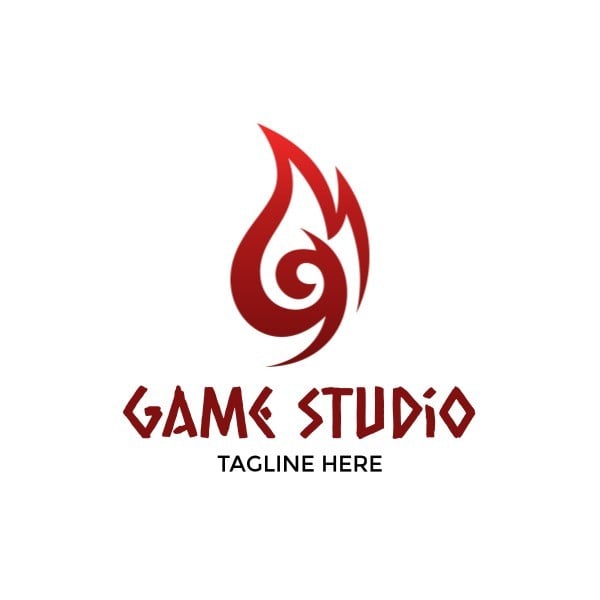 Logotipo gamer com tagline