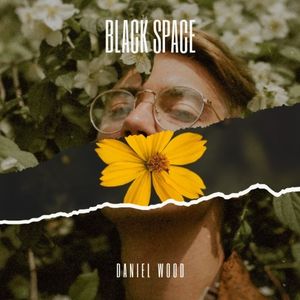flower, paper scrap, boy, Black Space Music Album Album Cover Template