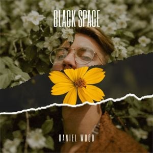 flower, paper scrap, sing, Black Space Music Album Album Cover Template