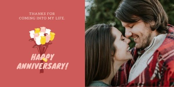 wedding, love, romance, Happy Anniversary Twitter Post Template