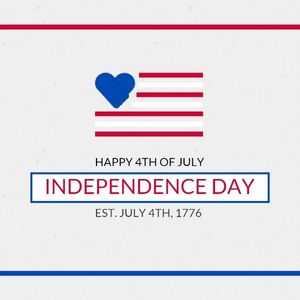 american, usa, national flag, Independence Day Flag Instagram Post Template Instagram Post (Square) Template