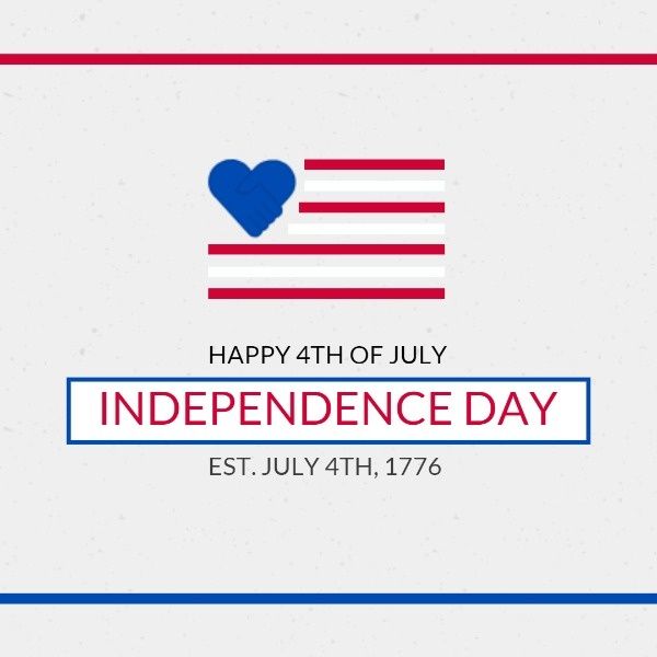 american, usa, national flag, Independence Day Flag  Instagram Post Template