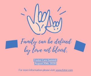 adoption, charity, quote, Foster care Medium Rectangle Template