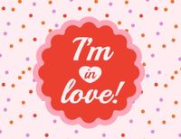 heart, valentines day, valentine, Cute Pink Dotted Love Label Template