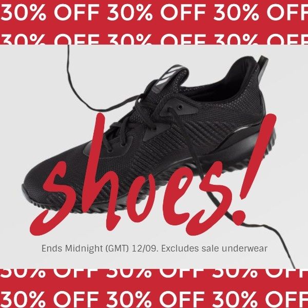 sneakers, promotion, shoe store, Red Shoes Store Sales Instagram Post Template