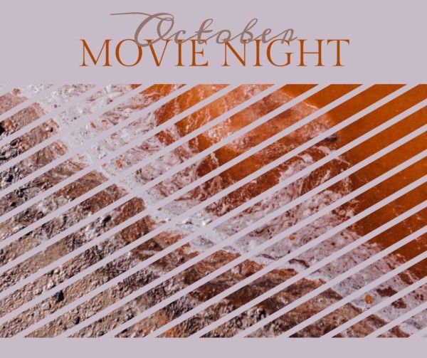 event, business, notice, Movie Night  Facebook Post Template