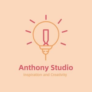 business, office, file, Pink Anthony Studio Logo Design Logo Template