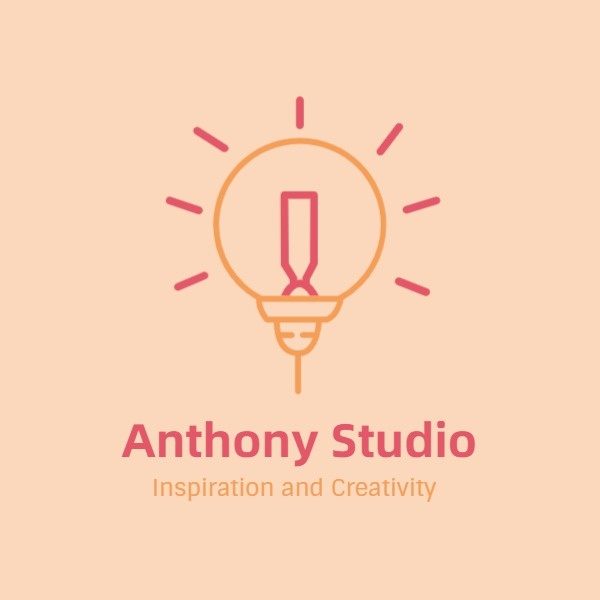 粉红安东尼工作室标志设计 Logo