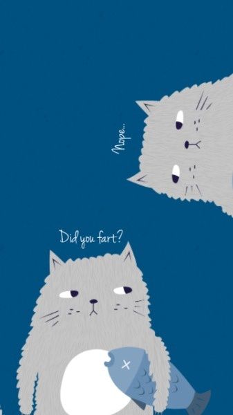 有趣的猫 Meme 手机壁纸