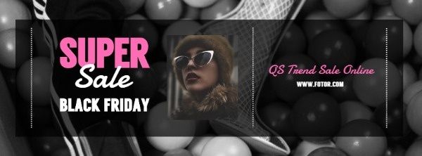fashion, discount, promotion, Black Friday Clothes Store Sale Facebook Cover Template