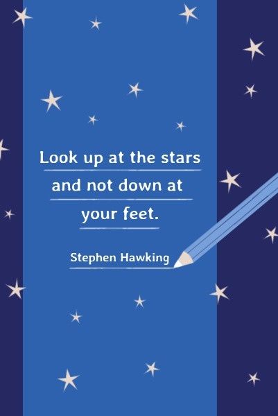 stephen william hawking, sicence, motto, Hawking Quote Stars Pinterest Post Template