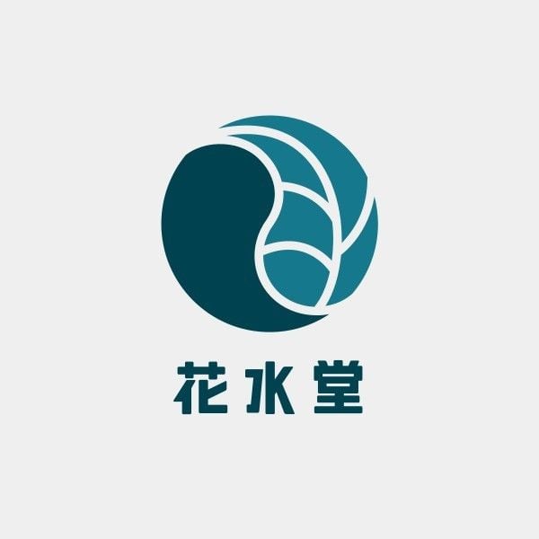 herbal, nature, japanese style, Green Japanese Logo Logo Template