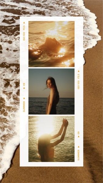 girl, scenery, lomo, Brown Scenary Photo Collage Mobile Wallpaper Template