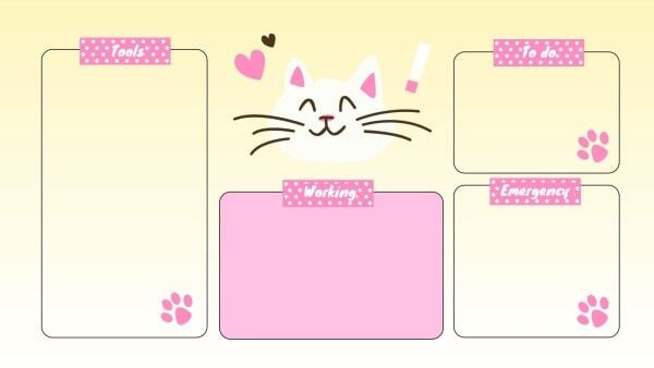 web, computer, list, Cute Cat Cartoon Wallpaper Desktop Wallpaper Template