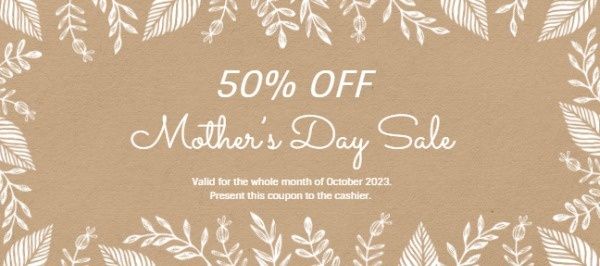 mothers day, mother, promotion, Holiday Event Sale Gift Certificate Template
