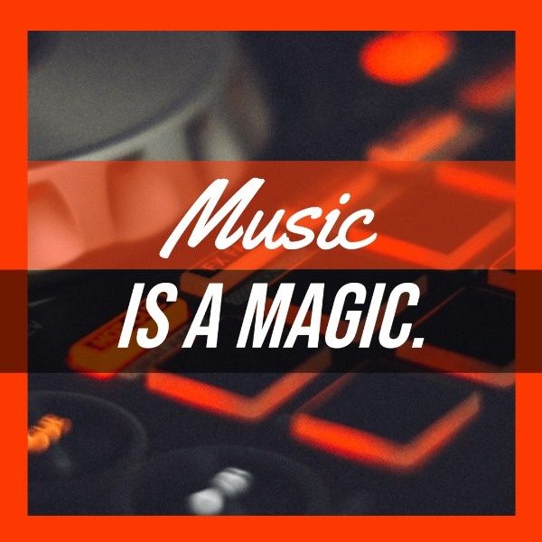 studio, concert, sound, Modern Music Power Instagram Post Template
