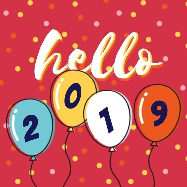 new year, celebration, life, 2019 Is Coming Instagram Post Template