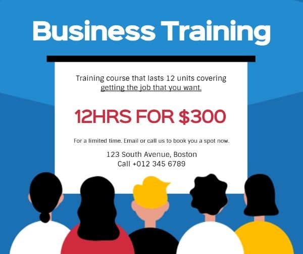 Business Training Facebook Post