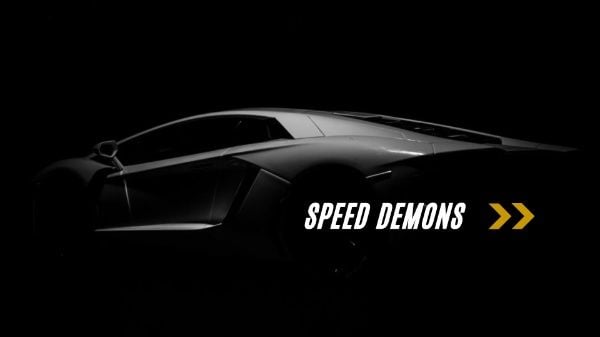 car, cool, simple, Black Speed Demons Desktop Wallpaper Template