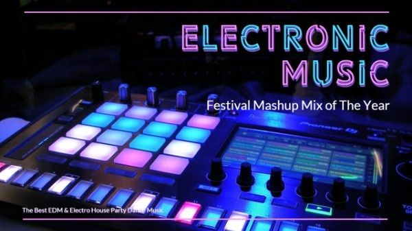 festival mashup, show, party, Electronic Music Festival  Youtube Thumbnail Template