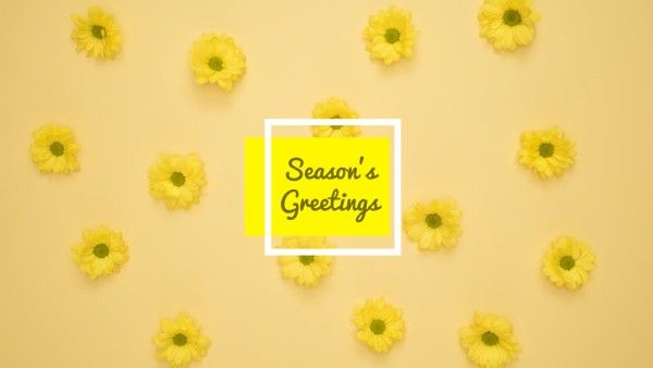 greeting, plants, fresh, Yellow Flower Wallpaper Desktop Wallpaper Template