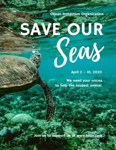 environment protection, ocean, environment, Save Our Seas Program Template
